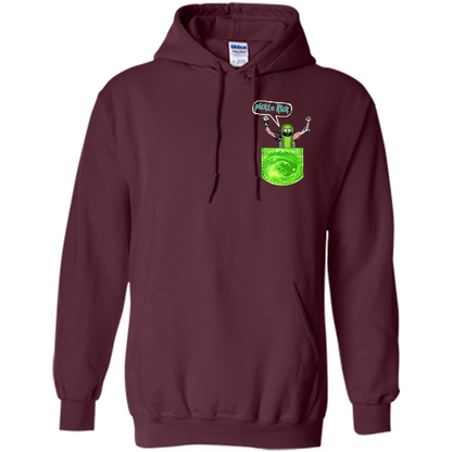 Pickle Funny Rick Pocket T-shirt TV Series T-shirt Maroon