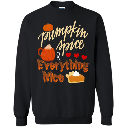 Pumpkin Spice Everything Nice T-shirt Black