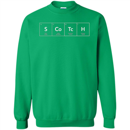 Scotch Periodic Table of Elements Funny T-shirt Irish Green