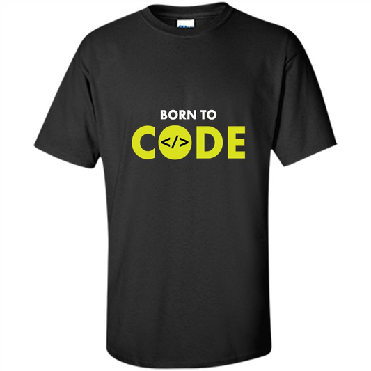 Tshirt for Programmers Born To Code Design Developer Black