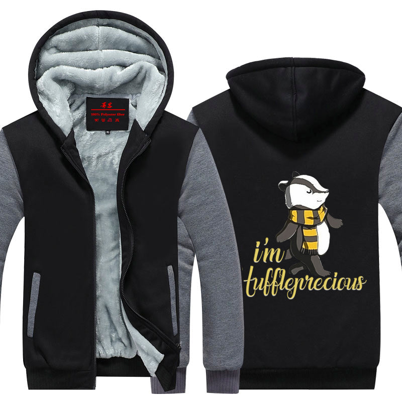 I m Huffleprecious Harry Potter House Winter Zip Hoodies WackyTee