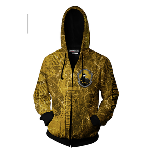 The Just Hufflepuff Harry Potter New Zip Up Hoodie