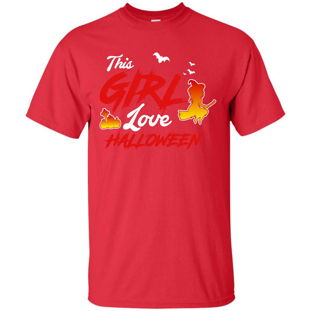 Halloween T-shirt This Girl Love Halloween Red