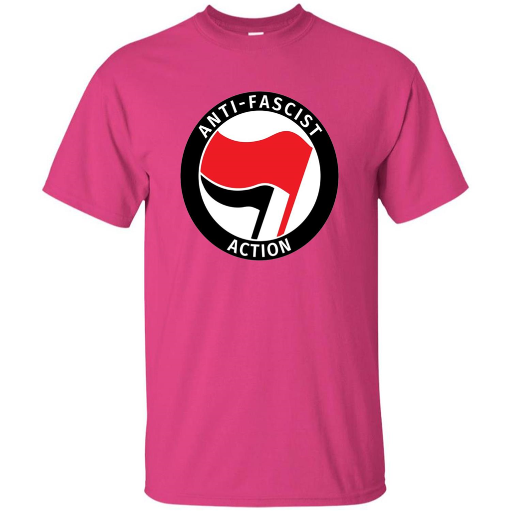 Anti - Fascist Action T-shirt Heliconia