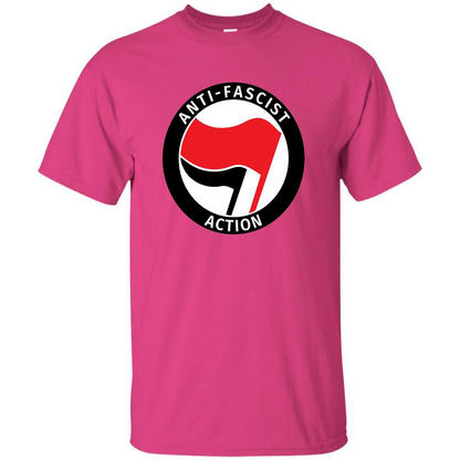 Anti - Fascist Action T-shirt Heliconia