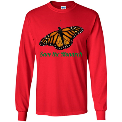 Save the Monarch Butterfly T-shirt Red