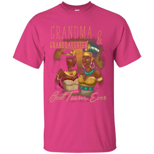 Family T-shirt Grandma Granddaughter Best Team Ever T-shirt