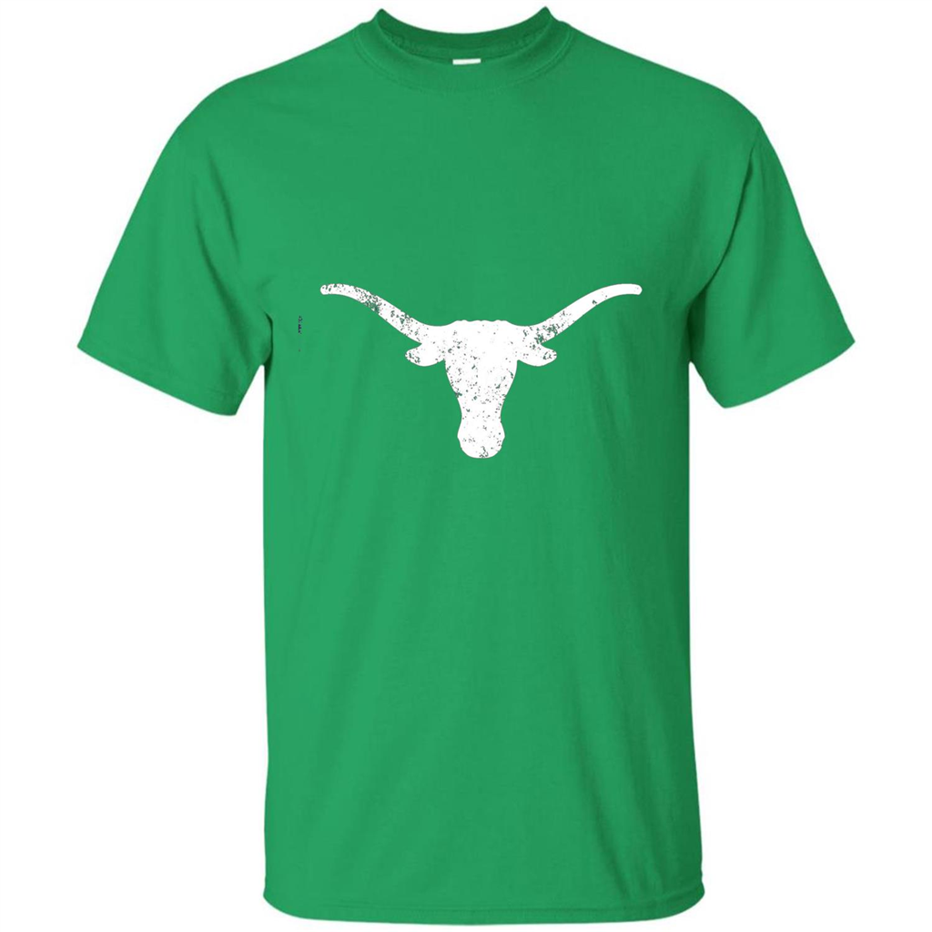 Texas Longhorn Distressed T-Shirt Texas Cowboy State T-shirt Irish Green