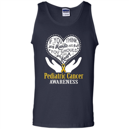 Pediatric Cancer T-shirt Raise Awareness Navy