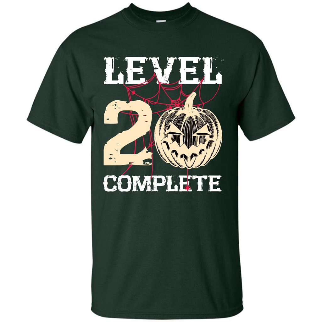 Halloween T-shirt Level 20 Complete Forest Green