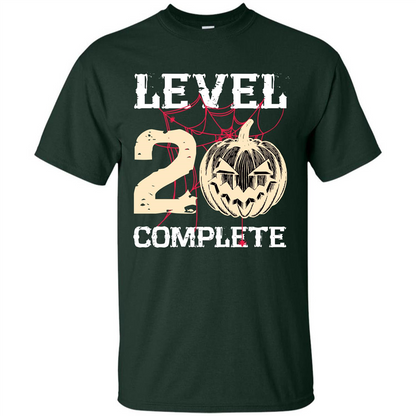 Halloween T-shirt Level 20 Complete Forest Green