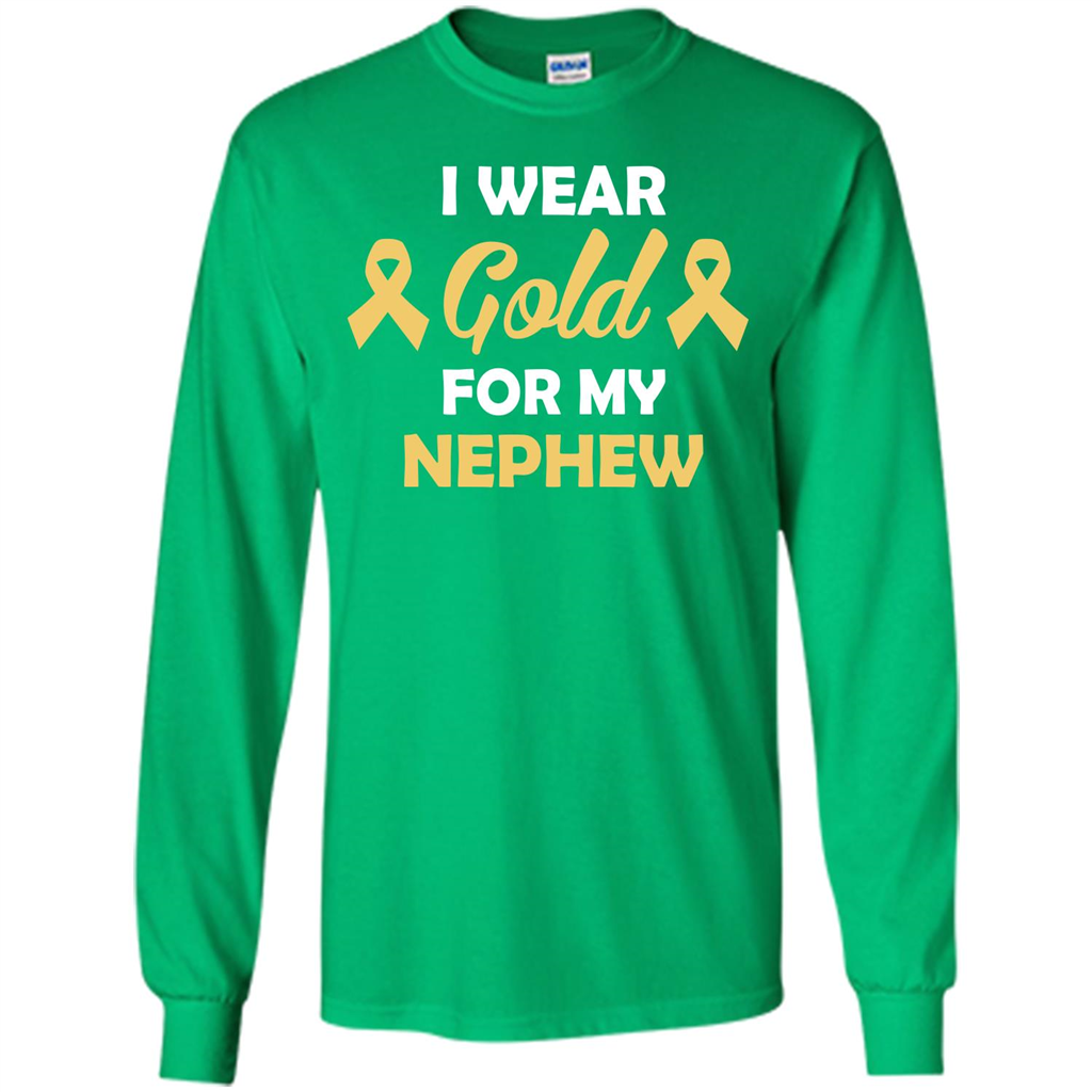Cancer Awareness T-shirt I Wear Gold For My Nephew