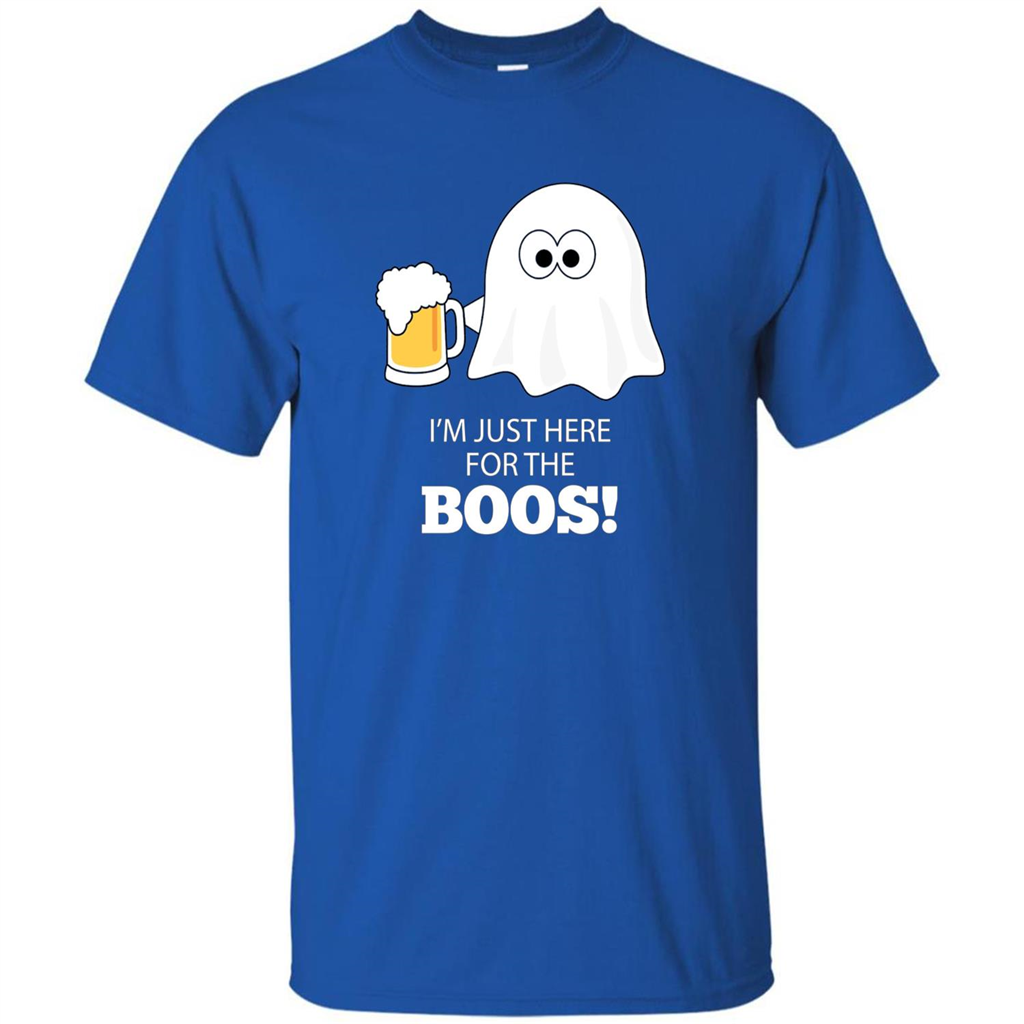 Halloween Drinking T-shirt I'm Just Here For The Boos Royal