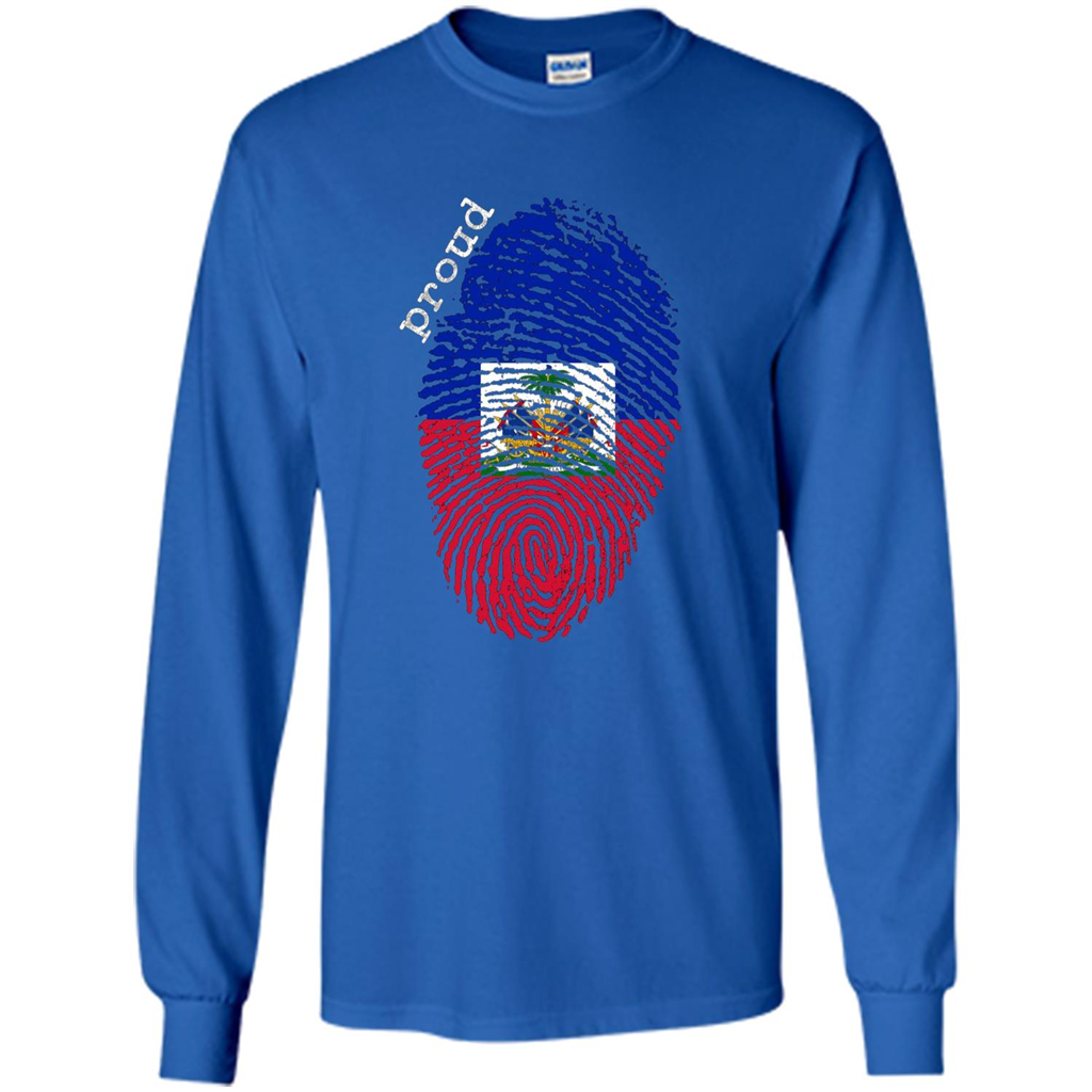 Haiti shirt - Haiti National Flag T-shirt Royal