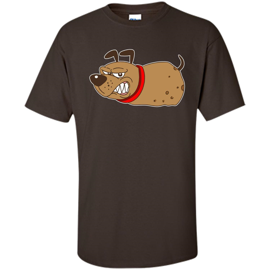 Pitbulltato Potato Cute Potatoes T-Shirt Dark Chocolate