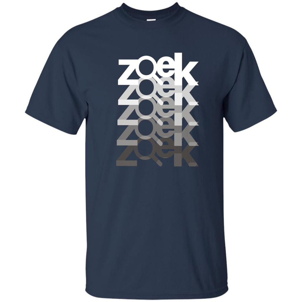 Zoek Zoek Zoek White Black T-shirt Navy