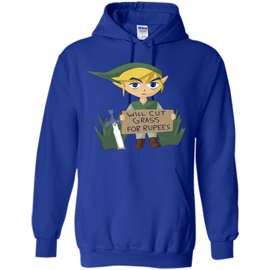Video Games T-shirt Will Cut Grass For Rupees T-shirt Royal