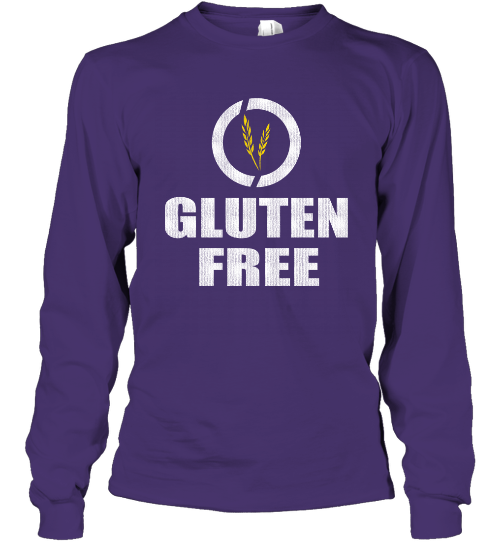 Gluten Free Shirt Long Sleeve T-Shirt Long Sleeve T-Shirt Purple