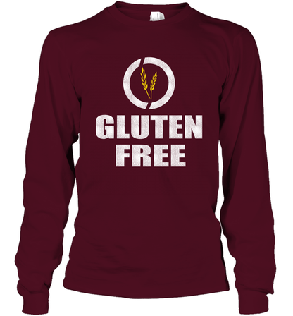 Gluten Free Shirt Long Sleeve T-Shirt Long Sleeve T-Shirt Maroon
