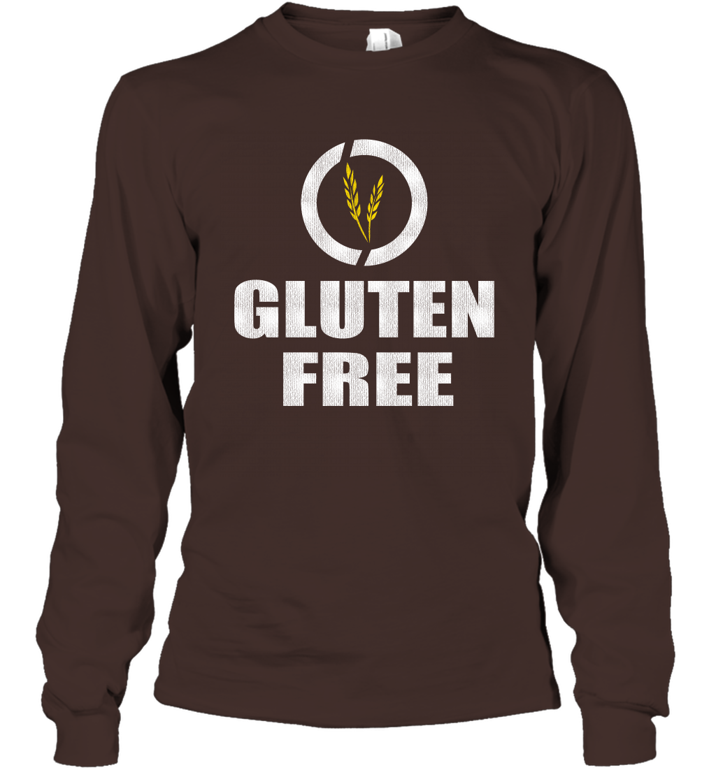Gluten Free Shirt Long Sleeve T-Shirt Long Sleeve T-Shirt Dark Chocolate