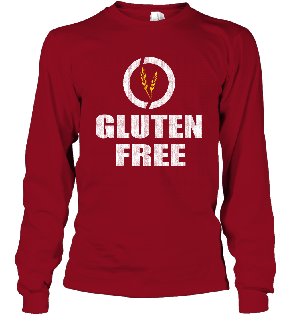 Gluten Free Shirt Long Sleeve T-Shirt Long Sleeve T-Shirt Cardinal Red