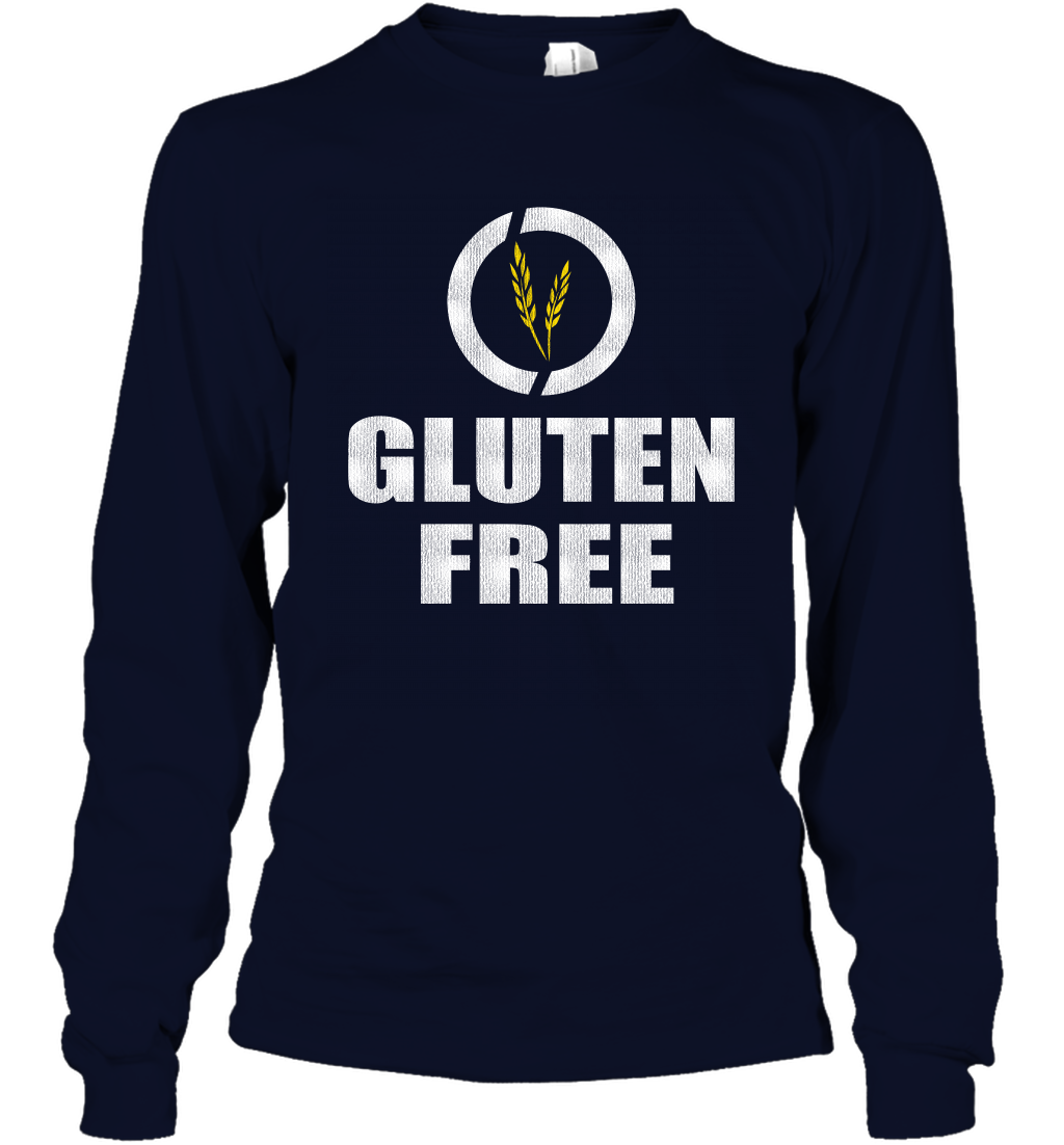 Gluten Free Shirt Long Sleeve T-Shirt Long Sleeve T-Shirt Navy