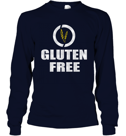 Gluten Free Shirt Long Sleeve T-Shirt Long Sleeve T-Shirt Navy