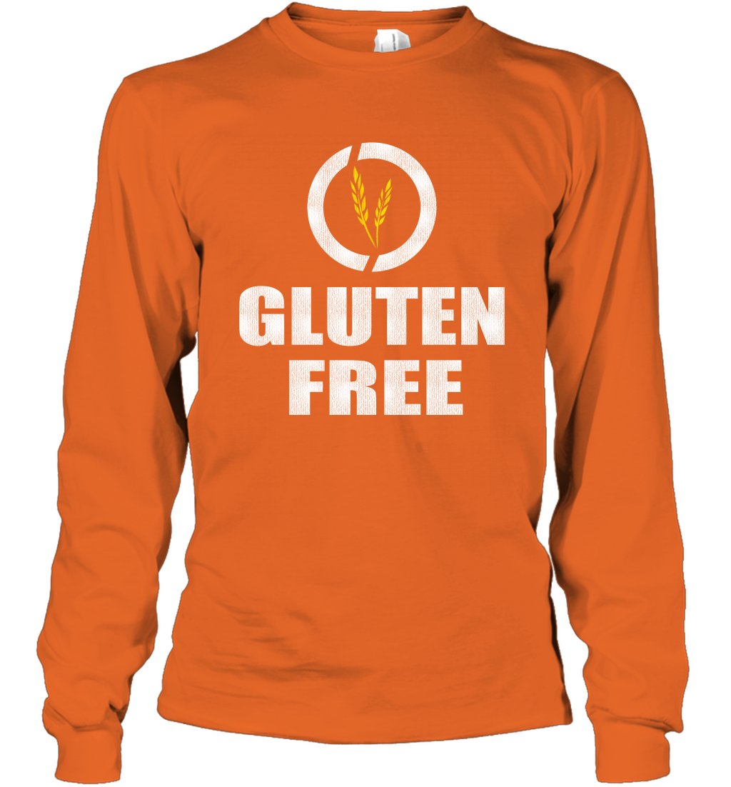 Gluten Free Shirt Long Sleeve T-Shirt Long Sleeve T-Shirt Orange