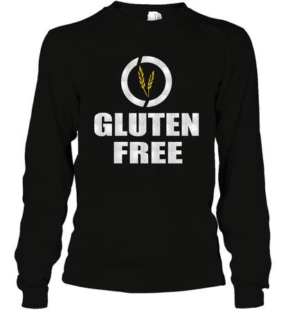 Gluten Free Shirt Long Sleeve T-Shirt Long Sleeve T-Shirt Black