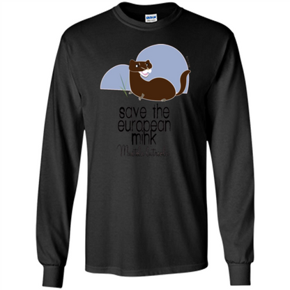Save The European Mink T-shirt Black
