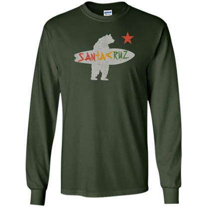 Santa Cruz Surf Bear T-Shirt Forest Green