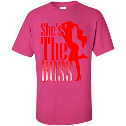 She's The Boss T-shirt Heliconia