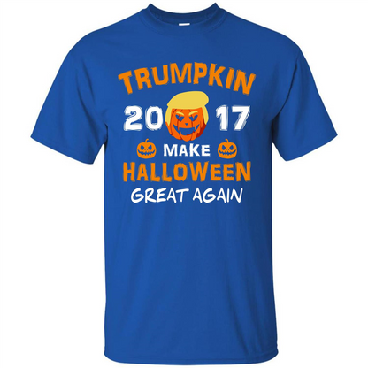 Halloween T-shirt Trumpkin 2017 Make Halloween Great Again T-shirt Royal