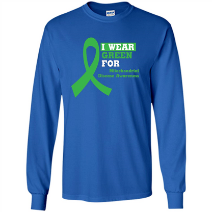 I Wear Green Mitochondrial Disease Awareness Strong T-shirt Royal