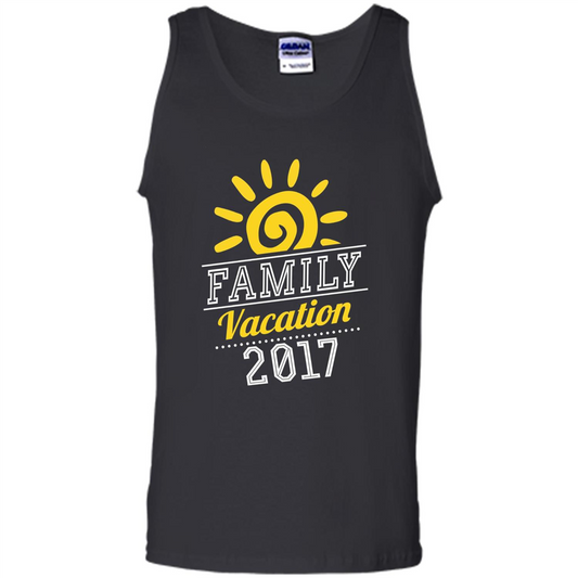 Summer T-shirt Family Vacation 2017 T-shirt Black