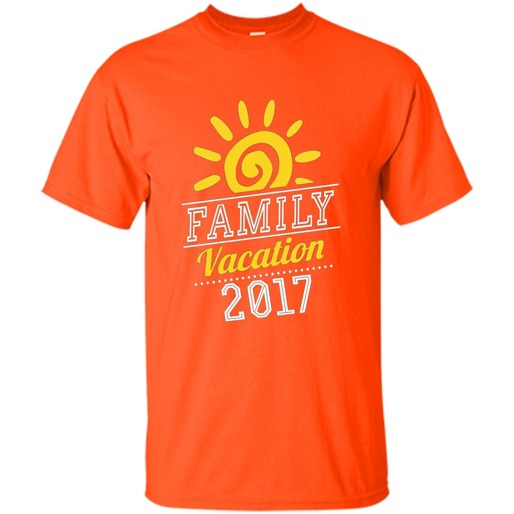 Summer T-shirt Family Vacation 2017 T-shirt Orange