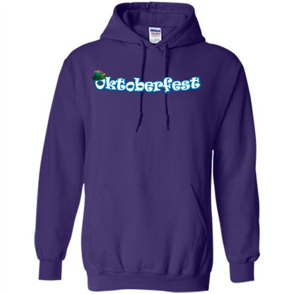 Oktoberfest Tyrolean Hat German T-Shirt Purple