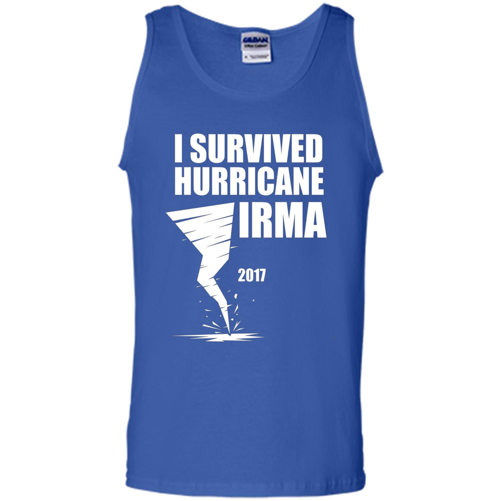 I Survived Hurricane Irma Graphic T-shirt Royal