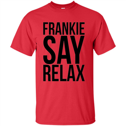 Music Lover T-shirt Frankie Say Relax Red