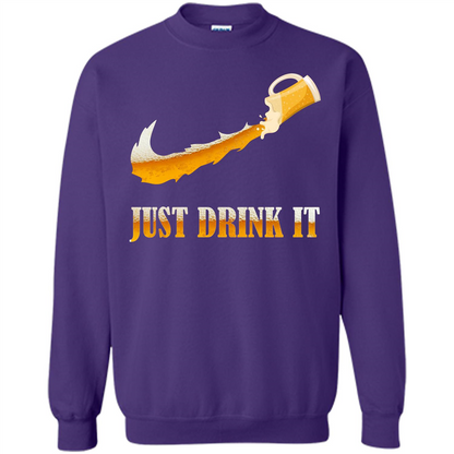 Drink Beer T-shirt Just Drink It Orange