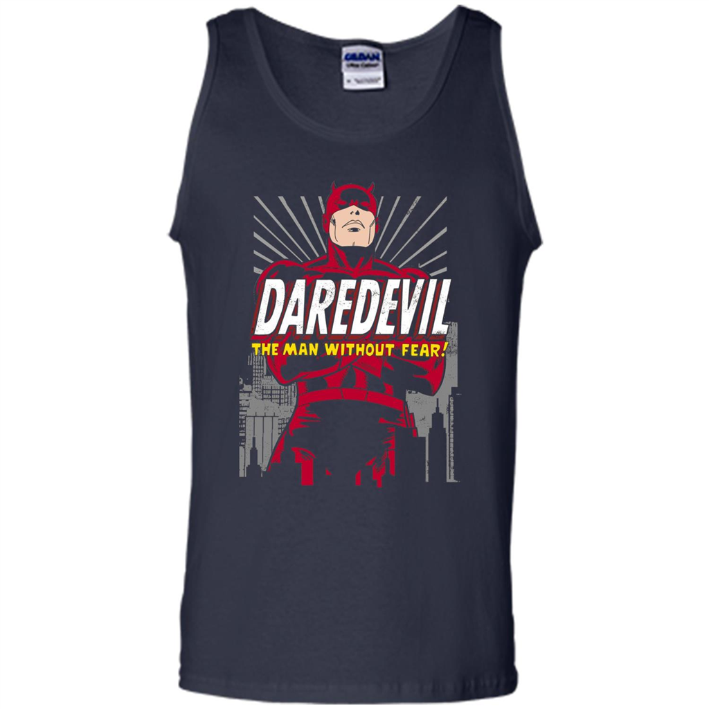Movies T-shirt Marvel Daredevil The Man Without Fear Navy