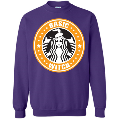 Halloween T-shirt Basic Witch T-shirt Purple