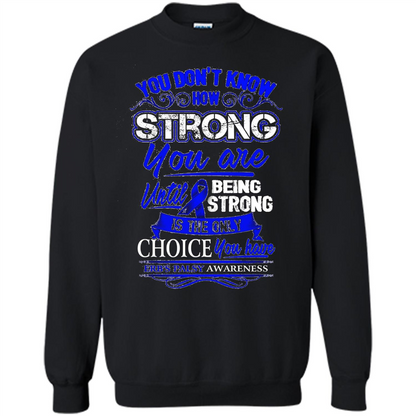 Erb's Palsy Awareness T-shirt - Being Strong Is The Only Choice Black
