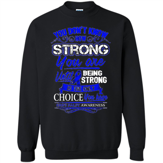 Erb's Palsy Awareness T-shirt - Being Strong Is The Only Choice Black
