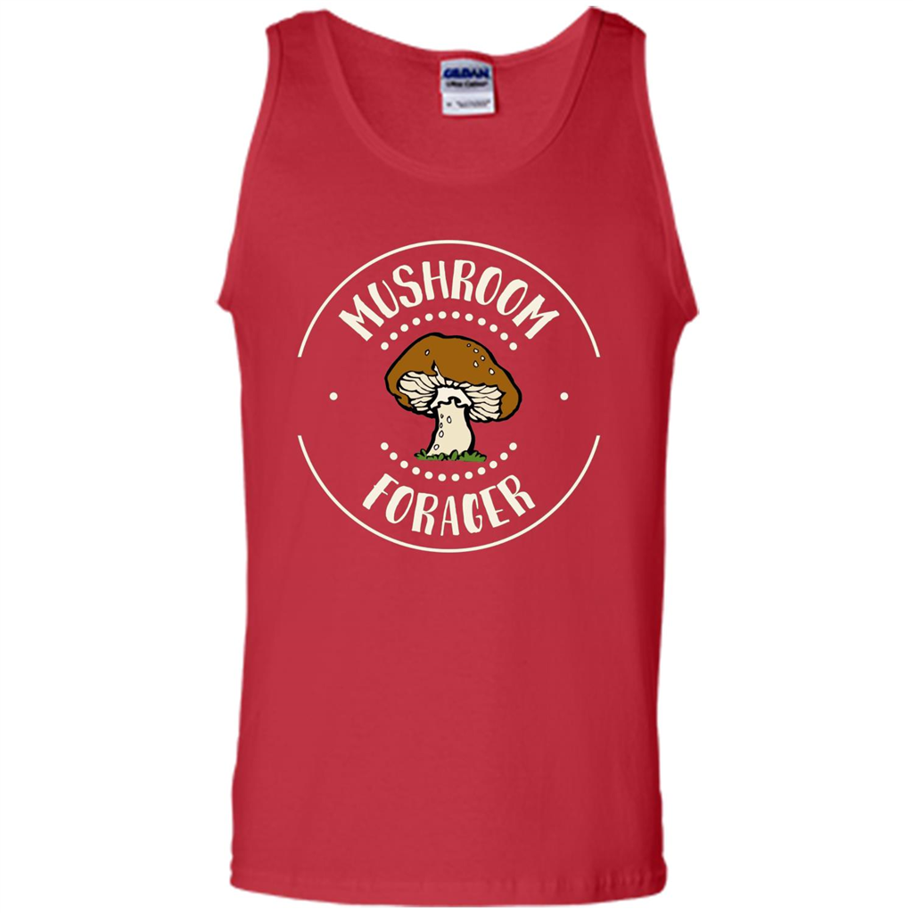 I Love Mushrooms T-shirt Mushroom Forager Red