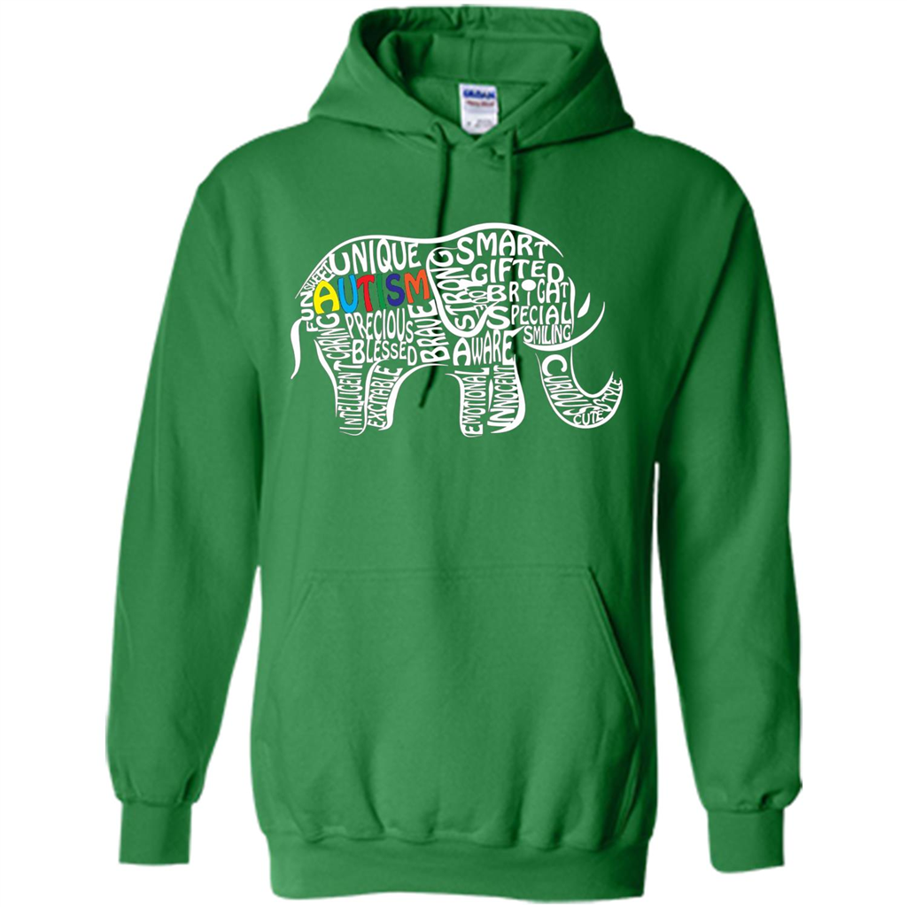 Autism Awareness Elephant T-shirt Irish Green