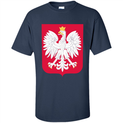 Polish Eagle T-shirt Polska Poland T-shirt Navy