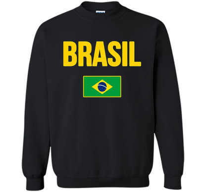 BRASIL T-shirt Brazilian National Country Flag Tee Camiseta cool shirt Black