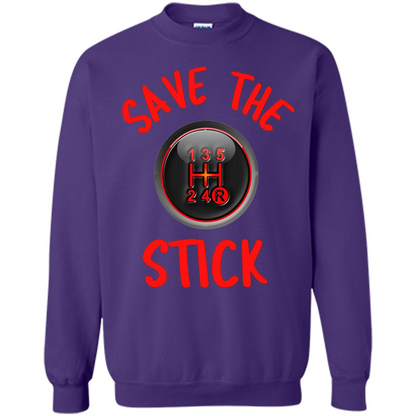 Car Racing T-Shirt Save The Stick Purple