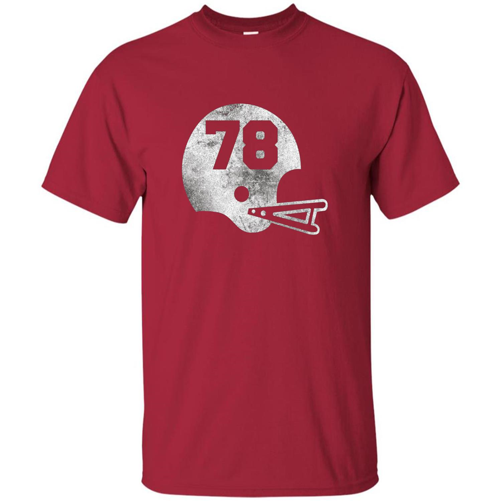 Football Number 78 T-shirt Player Number Cardinal